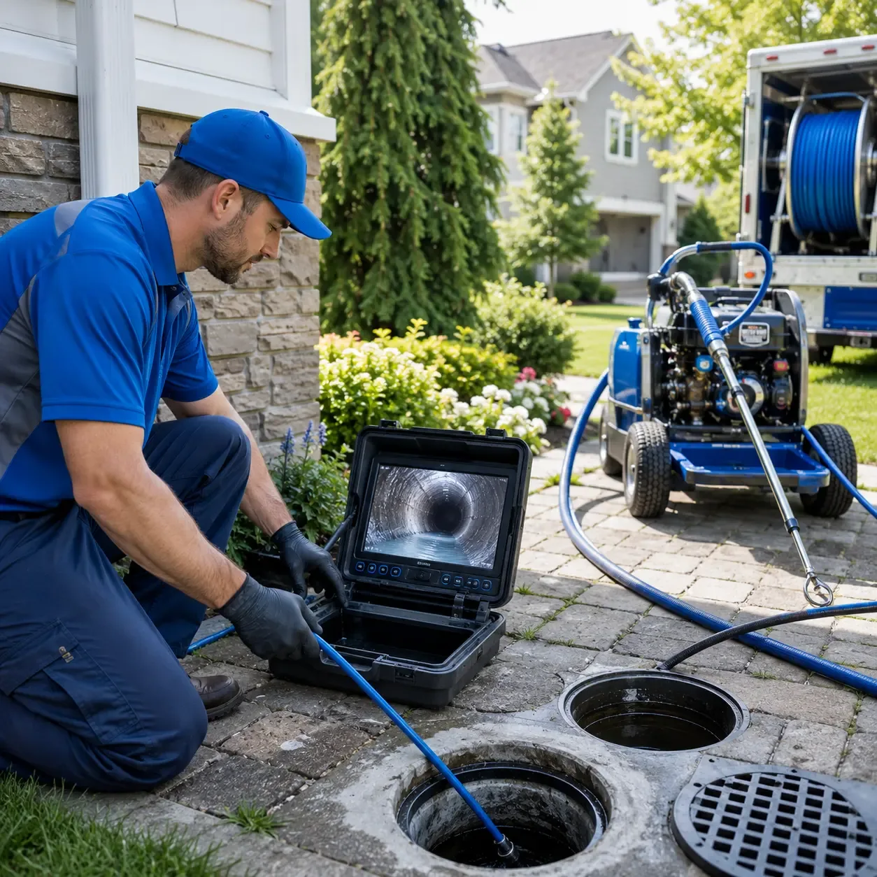 Outdoor drain cleaning professionals serving Bridgeport, TX